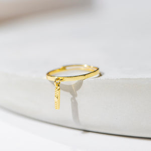 Bandaid Charm Ring - Gold
